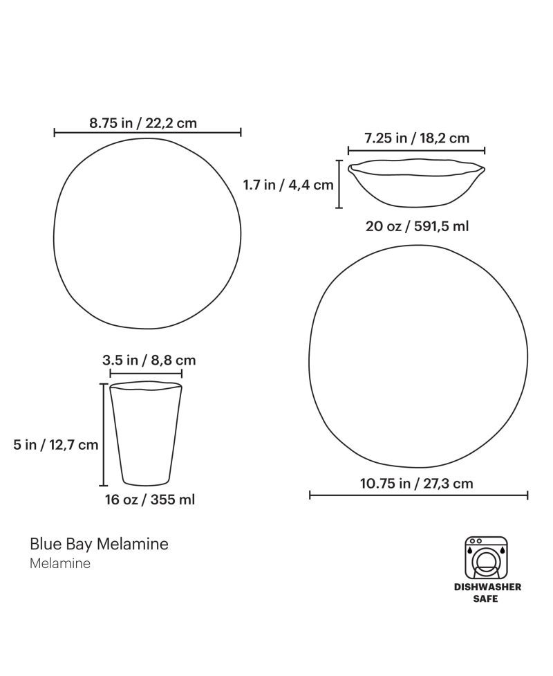 PDP Visual BlueBayMelamine 16PPS